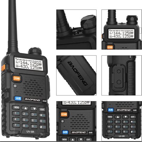 BAOFENG UV 5R Dual Band Two Way Radio Black 144 148MHz 420 450MHz