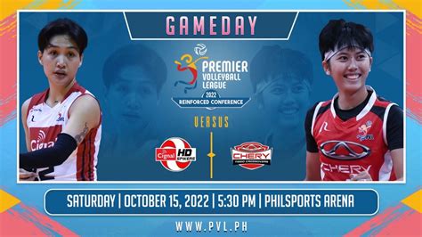 Game 2 October 15 2022 Cignal Hd Spikers Vs Chery Tiggo Crossovers 2022 Pvl Reinforced