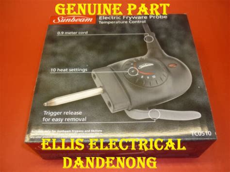 Genuine Sunbeam Electric Frypan Heat Controller Probe Tc0510 Ellis Electrical 9311445008072