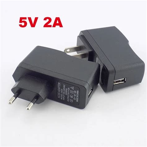 Dc 5v 2a 2000ma Ac To Dc Micro Usb Power Adapter Supply Us Eu Plug Charging Port 100v 240v