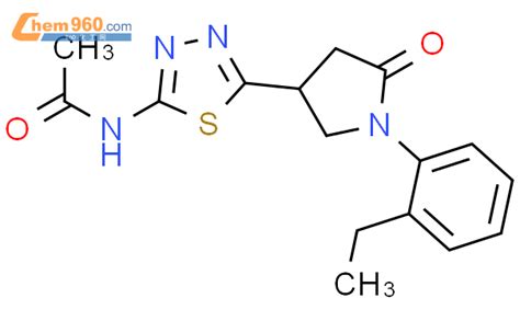 924975 83 7 N 5 1 2 Ethyl Phenyl 5 Oxo Pyrrolidin 3 Yl 1 3 4