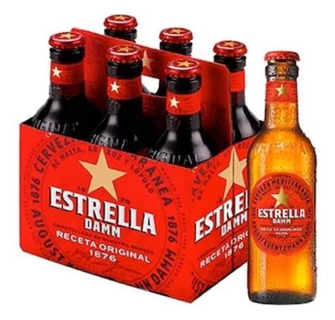 Kit Cerveja Estrella Damm Barcelona Pilsen Espanha Ml