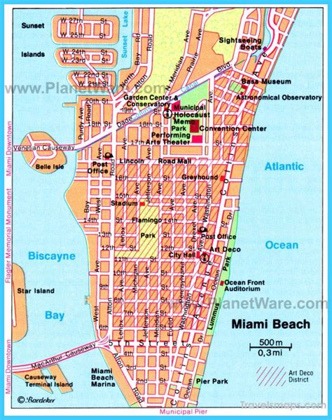 Map Of Miami Beach Florida – USTrave.com