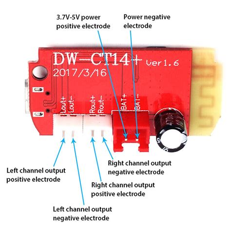 5w5w Ct14 Micro 42stereo Bluetooth Power Amplifier Module With Charging Porjn Ebay