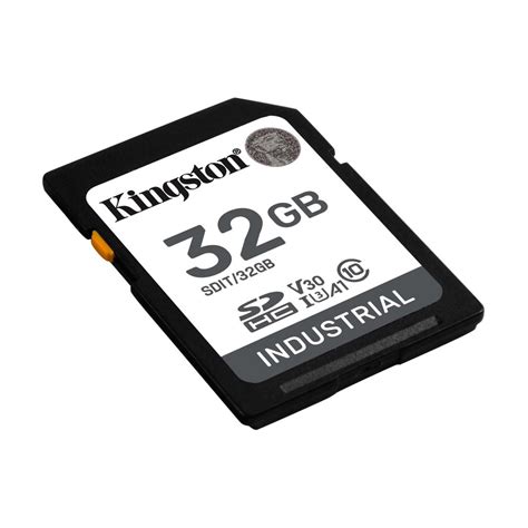 Memóriakártya, Kingston, 32 GB, SDHC, Industrial Class 10, U3, V30, A1 ...