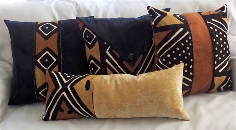 Mud Cloth Accent Pillow Etsy Mud Cloth African Pillow African