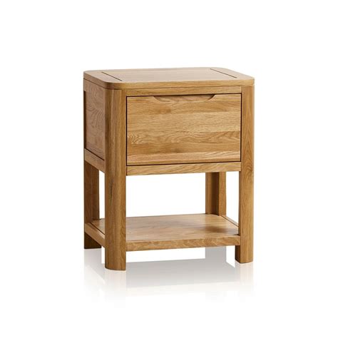 Romsey Drawer Bedside Table In Solid Oak Oak Furniture Land