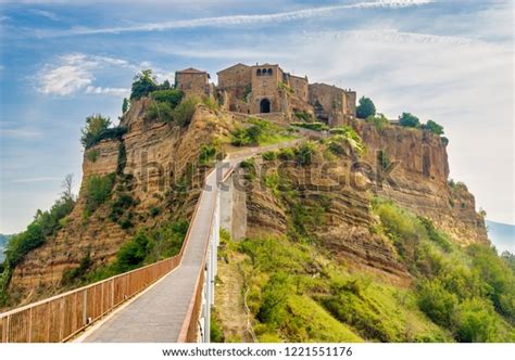 View Civita Di Bagnoregio Bridge Over Stock Photo 1221551176 | Shutterstock