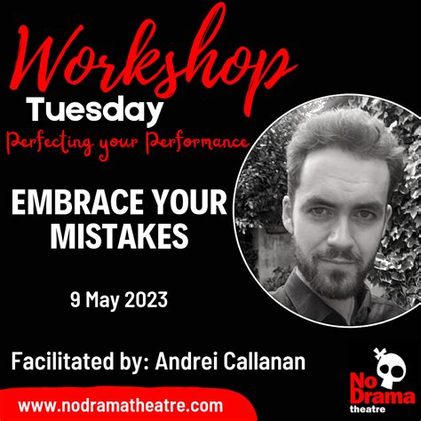 ‘perfecting Your Performance Month Workshop 2 Embrace Your Mistakes