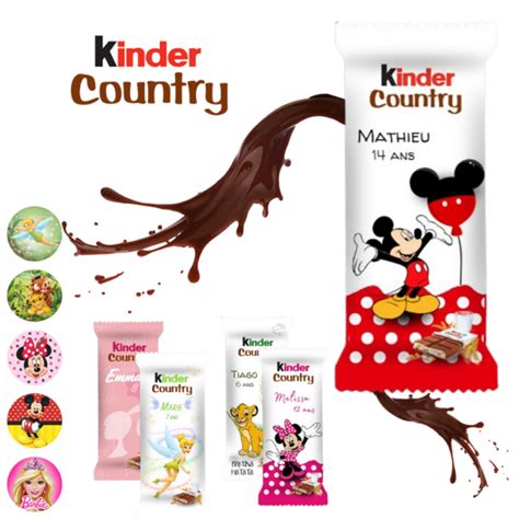 Kinder Country Personnalis Personnages L Atelier Cr Ations