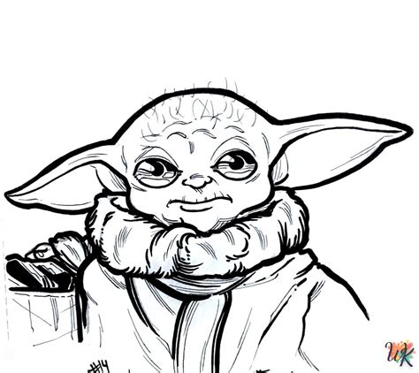 Disegni Di Baby Yoda Da Colorare Esplora Battaglie Nello Spazio