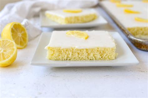 Lemon Texas Sheet Cake Recipe By Leigh Anne Wilkes