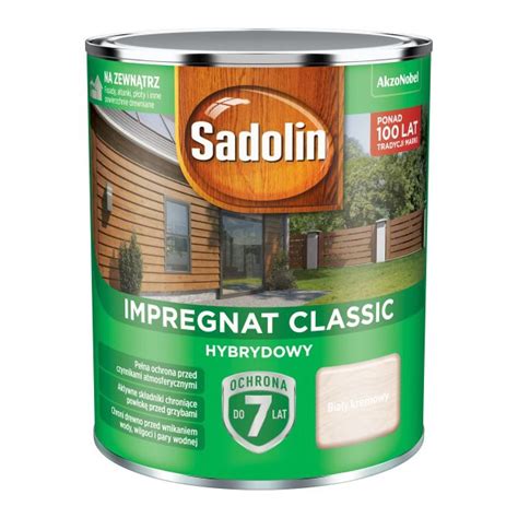 Impregnat Do Drewna Sadolin Classic Hybrydowy Bia Y Krem L Trops