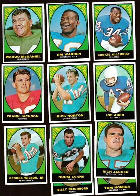 Topps Fb Miami Dolphins Starter Team Set Lot Cards