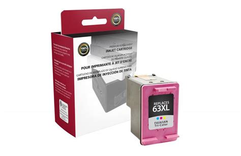 Clover Remanufactured High Yield Tri Color Ink Cartridge For Hp F6u63an Hp 63xl Greenline