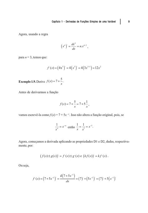 Como Resolver Derivadas E Integrais Mais De Exerc Cios Resolvidos