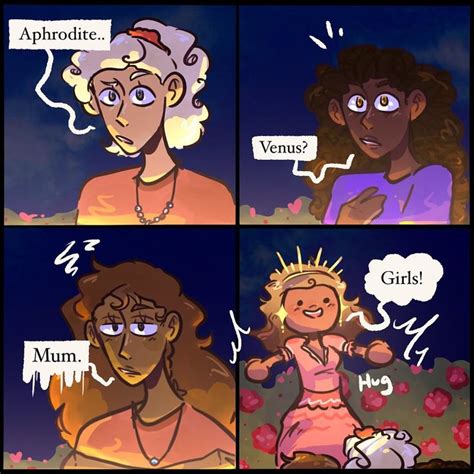 Annabeth Hazel Piper And Aphrodite In 2024 Percy Jackson Funny Percy Jackson Memes Percy