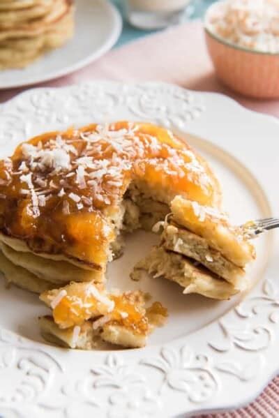 Fluffy Toasted Coconut Pancakes House Of Nash Eats