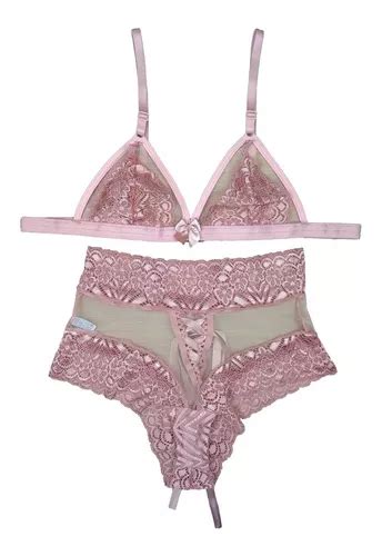 Conjunto Sexy Lingerie Transparente Calcinha Lacradora Luxo Mercadolivre