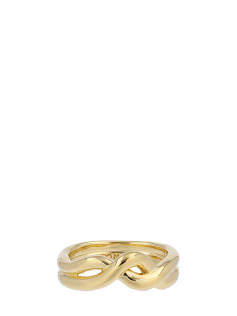 Missoma 3 Twist Ring In Gold Metallic Lyst