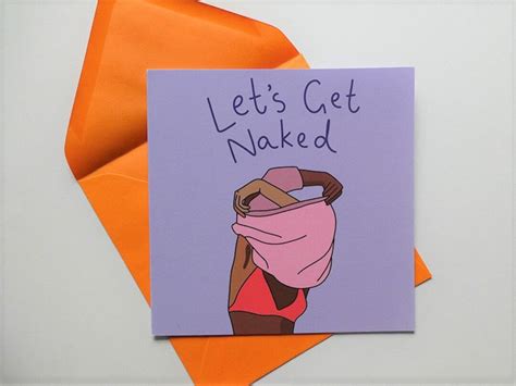 Let S Get Naked Greeting Card Relationship Card Valentine S Card Couple