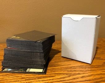 Card Magic Deck Box Template For Standard Sleeved Decks Etsy