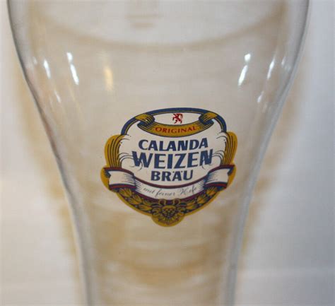 CALANDA Weizen Brau Original Beer Glass 0 5 L Switzerland Chur Brewery