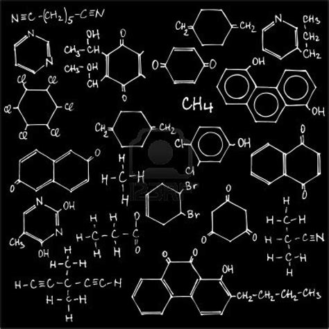 Blackboard With Chemical Equations Chemistry Art Chemical Equation