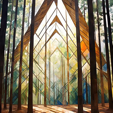 Geometric Shapes in Nature Art Painting by Lourry Legarde - Fine Art ...