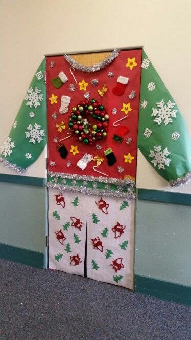 Ugly Sweater Holiday Door Decoration Door Decorations Classroom