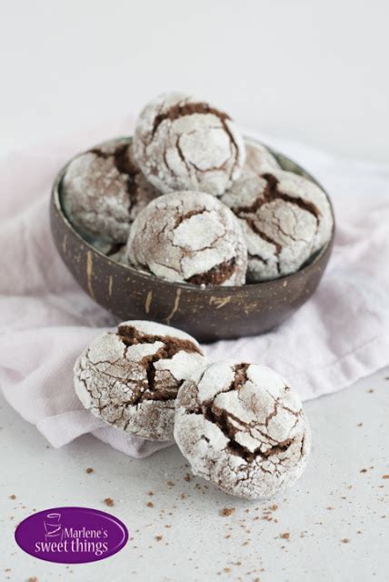 Chocolate Crakle Cookies Marlenes Sweet Things