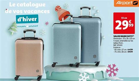 Promo Valise Rigide Dots Airport Chez Auchan Direct ICatalogue Fr