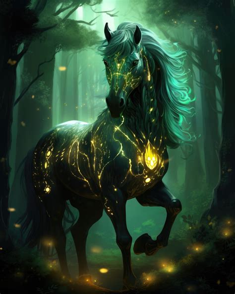 Magic Horse High Resolution Digital Wallpapers 7 Fantasy Horses Art - Etsy