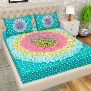 Cosito 144 TC Cotton Double Jaipuri Prints Flat Bedsheet Buy Cosito