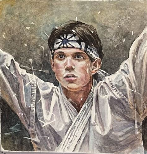 The Karate Kid Watercolor By Adam Bunting Red Raven Art Company