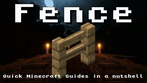 Minecraft Fence Recipe Item Id Information Up To Date Youtube