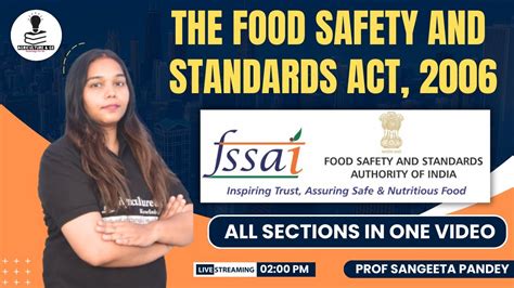 Food Safety And Standards Act 2006 FSS Act 2006 All Sections In One