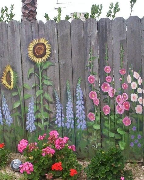 Flower Garden Fence Art for Your Backyard