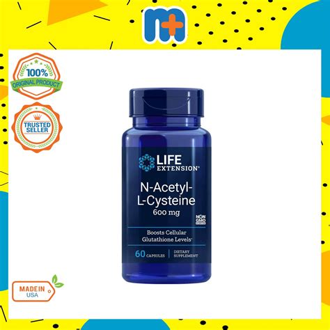 Life Extension N Acetyl L Cysteine Nac Mg S