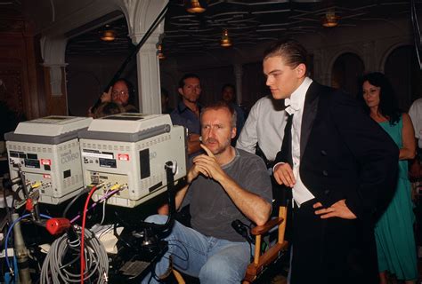 James Cameron with Leonardo DiCaprio » ShotOnWhat? Behind the Scenes