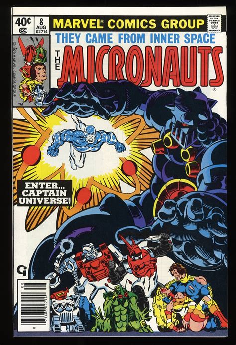 Micronauts 8 NM 9 6 Newsstand Variant 1st Appearance Captain Universe