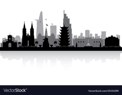 Skyline Tattoo, City Skyline Silhouette, City Vector, Hcm, City ...