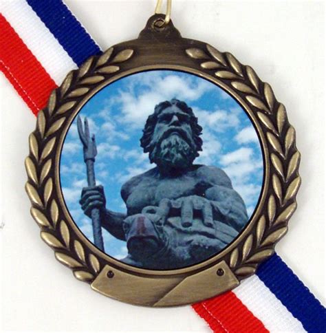 Gold Medal with King Neptune Logo-Medals-Schoppy's Since 1921