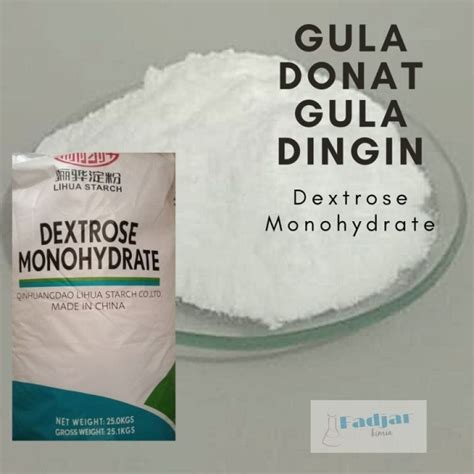 Gula Donat Kg Dextros Monohidrat Gula Dingin Dextrose Monohydrate