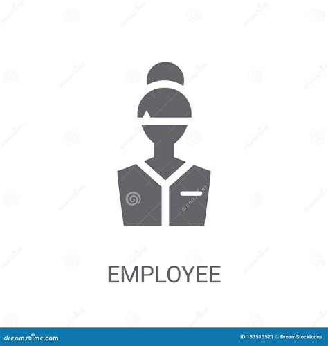 Employee Icon Trendy Employee Logo Concept On White Background Stock