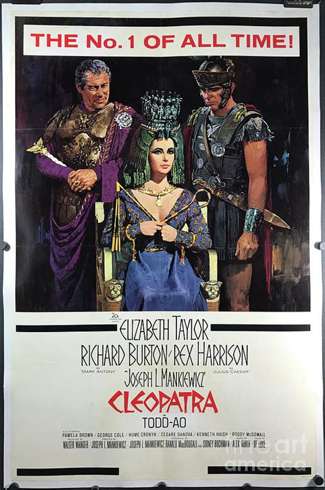 Cleopatra Original Vintage Movie Poster Starring Elizabeth Taylor