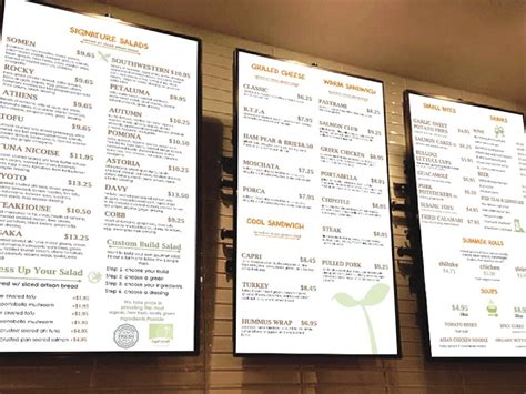 Animated digital signage menu board | Upwork