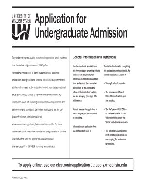 Fillable Online Uw System Application Webs Fax Email Print Pdffiller