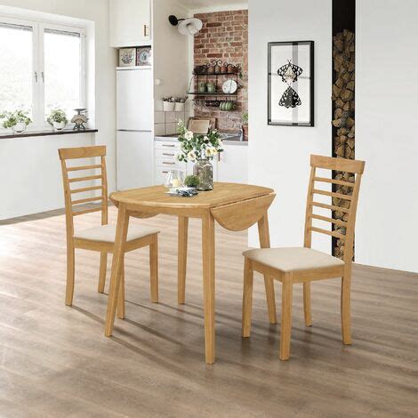 Hallowood Furniture Ledbury Small Round Dining Table And Chairs Set