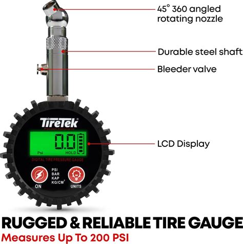 Buy Tiretek Digital Tire Pressure Gauge Psi Tire Gauge For Car